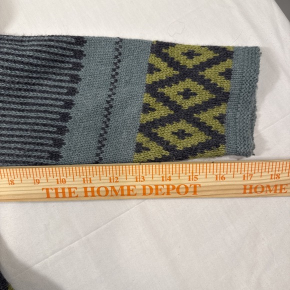 SWEATER CARDIGAN WOOL WOMEN XL J Jill Aztec design - Lovely  HAS SWEATER PIN - Picture 6 of 8